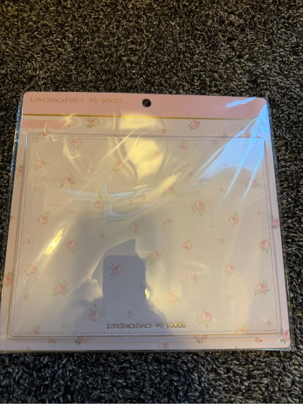 LoveShackFancy Pink and Light Blue Floral Ruffle Pencil Pouches